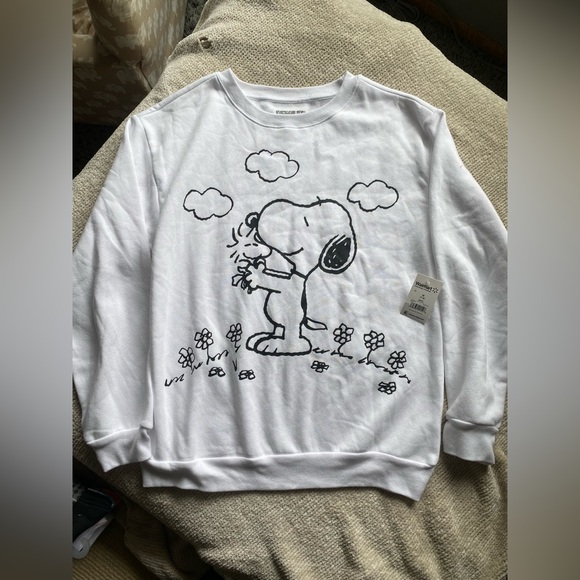 Peanuts Snoopy women white sweatshirt - Picture 2 of 7